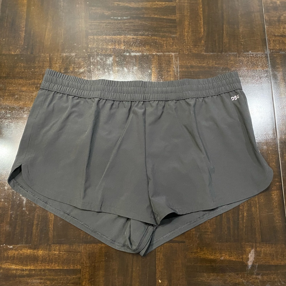 Women's DSG Mid-Rise 3" Inseam Stride Shorts Moisture Wicking New Black Sz XL - Picture 4 of 10